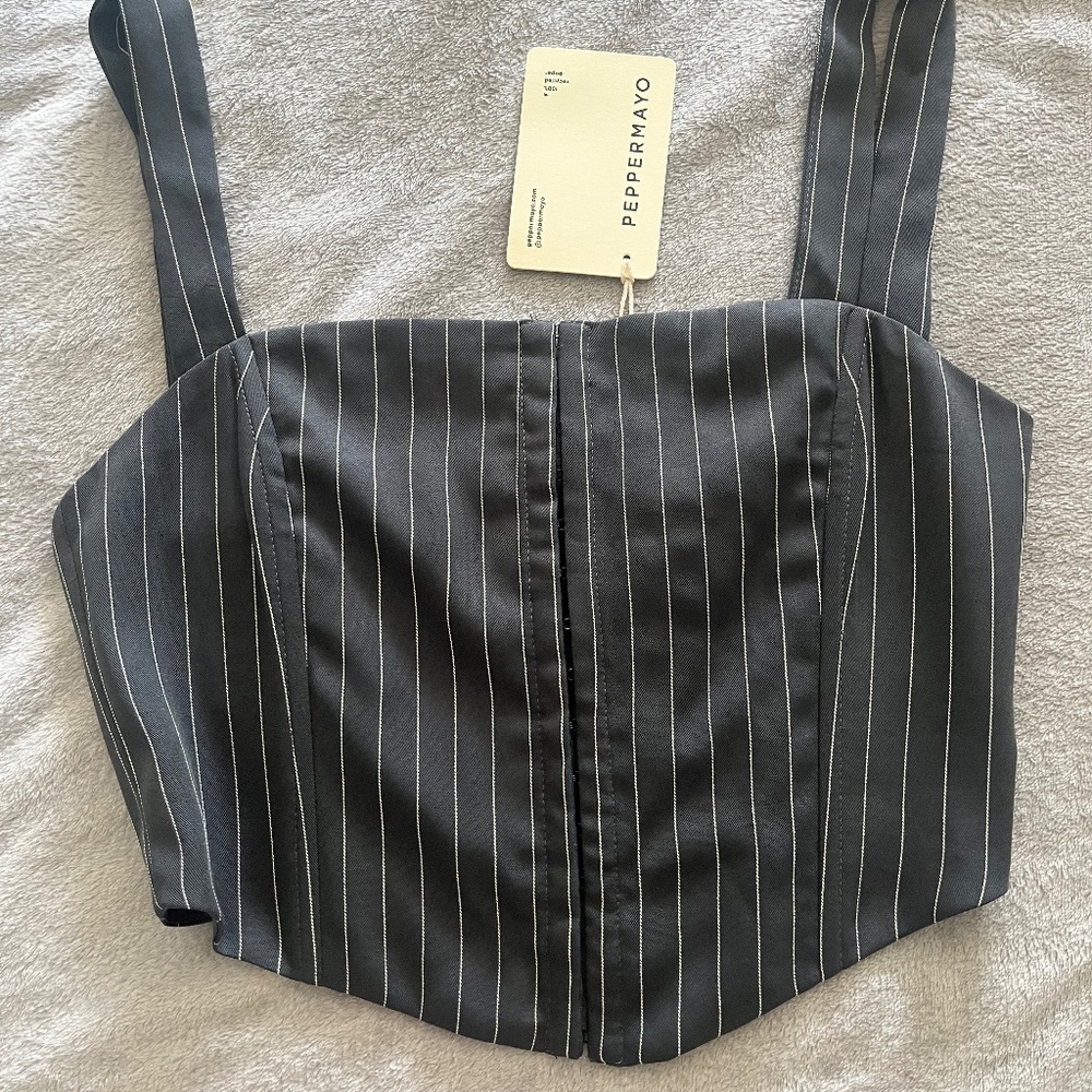 PepperMayo Pinstriped Mia Suit Bustier